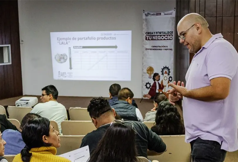 Las capacitaciones dadas por el gobierno de Puebla.