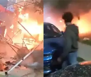 Noche de terror en Tultitl&aacute;n: explosi&oacute;n de gas en bazar navide&ntilde;o deja heridos