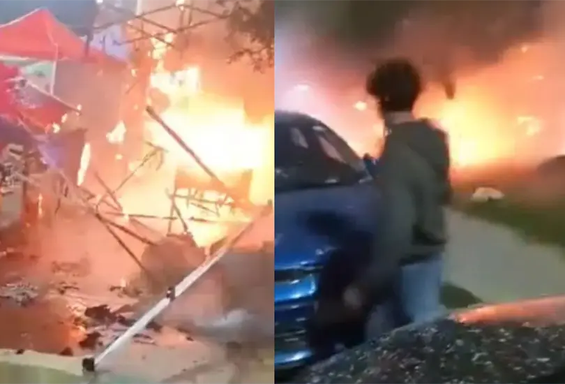 Este es el segundo accidente en un bazar navideño en menos de una semana.