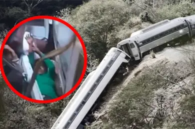 Accidente Tren Interoce&aacute;nico: nuevo video muestra los momentos de terror que vivieron los pasajeros tras quedar prensados 