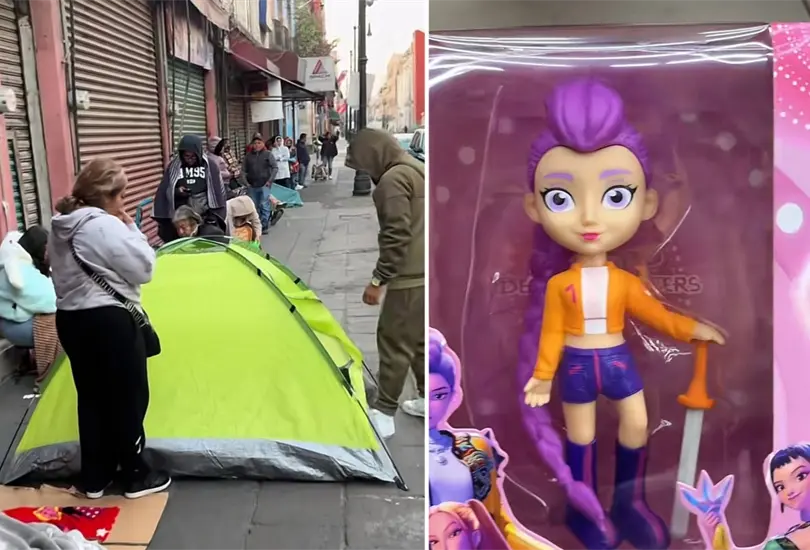 D&iacute;a de Reyes: acampan en el Centro por juguetes de Guerreras K-pop