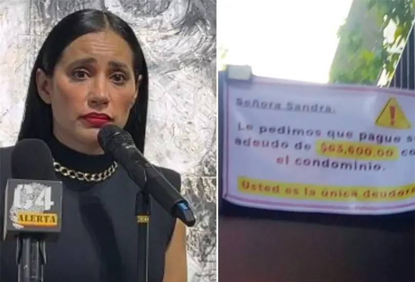 El mensaje, dirigido de forma directa a la exfuncionaria, exige el pago de un presunto adeudo relacionado con la renta del inmueble.