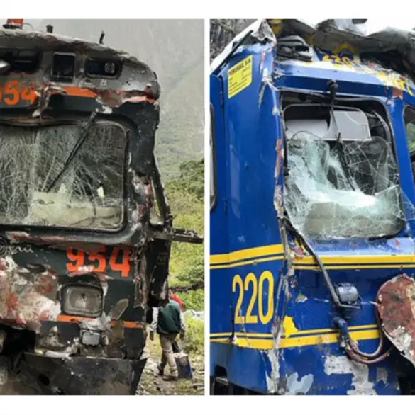 Tragedia en Machu Picchu: las impactantes im&aacute;genes del choque de trenes en Cusco; hay un fallecido