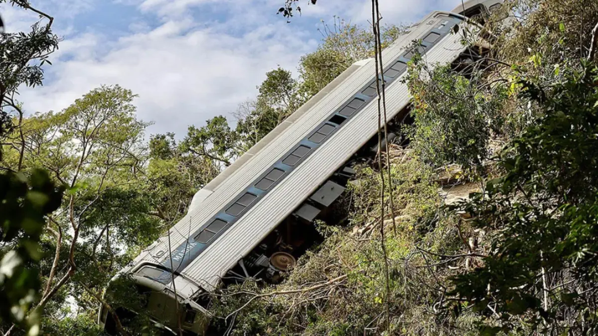  El Tren Interoceánico se descarriló el fin de semana pasado en Oaxaca. 