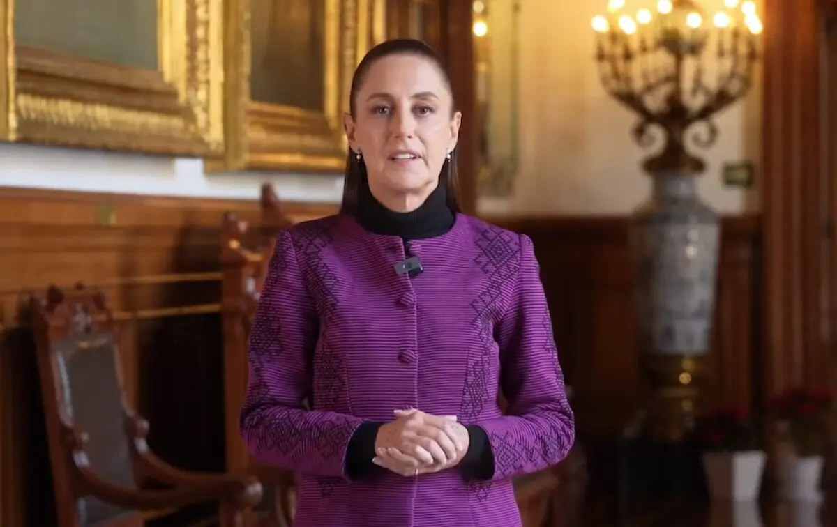  Sheinbaum envió buenos deseos a los mexicanos para el cierre de 2025. 