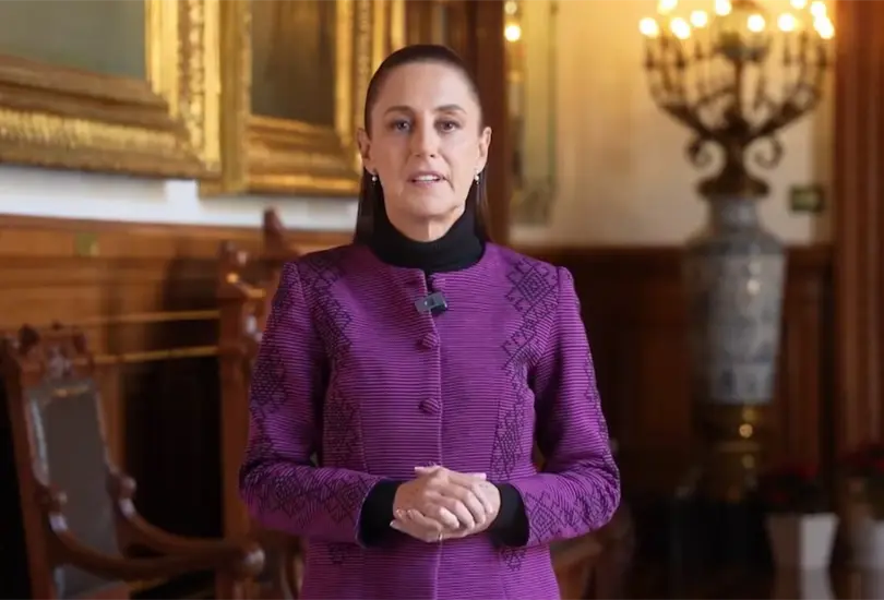 Sheinbaum envi&oacute; buenos deseos a los mexicanos para el cierre de 2025.