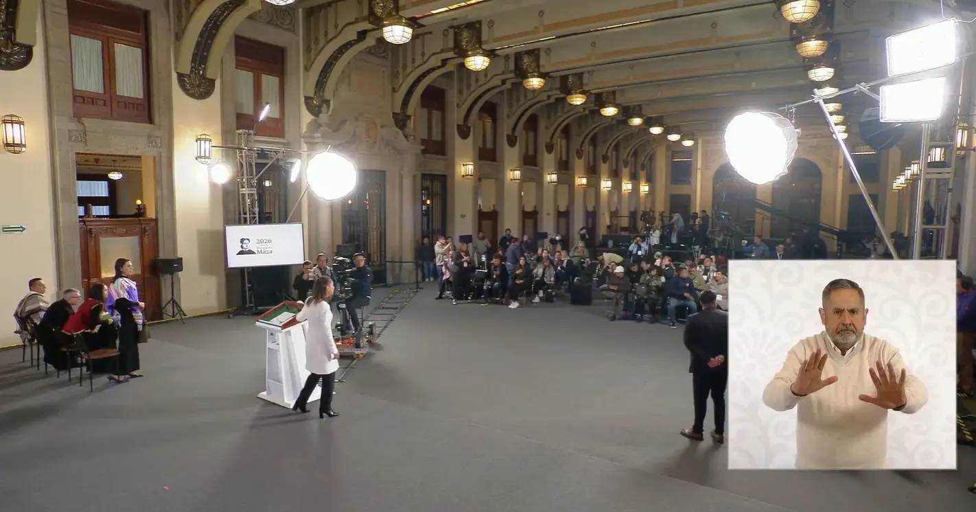  Así fue el sismo de este 2 de enero en plena mañanera. 