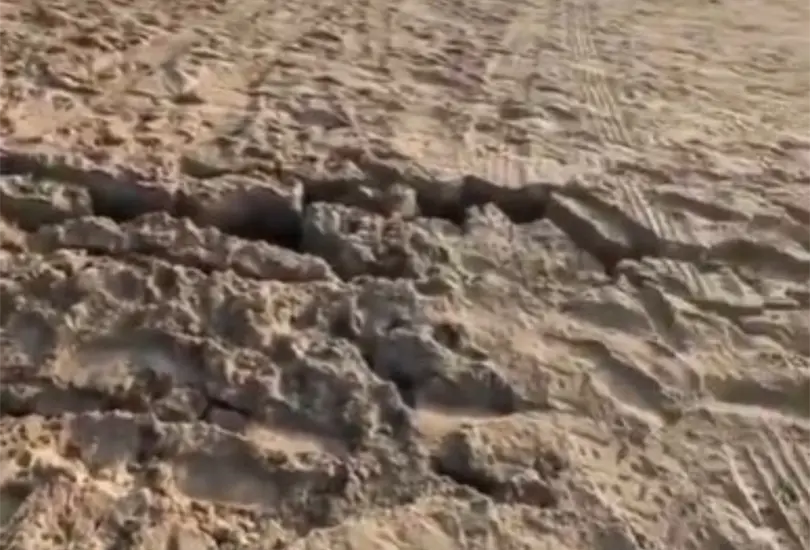La playa en Acapulco se abri&oacute; tras el sismo del 2 de enero.