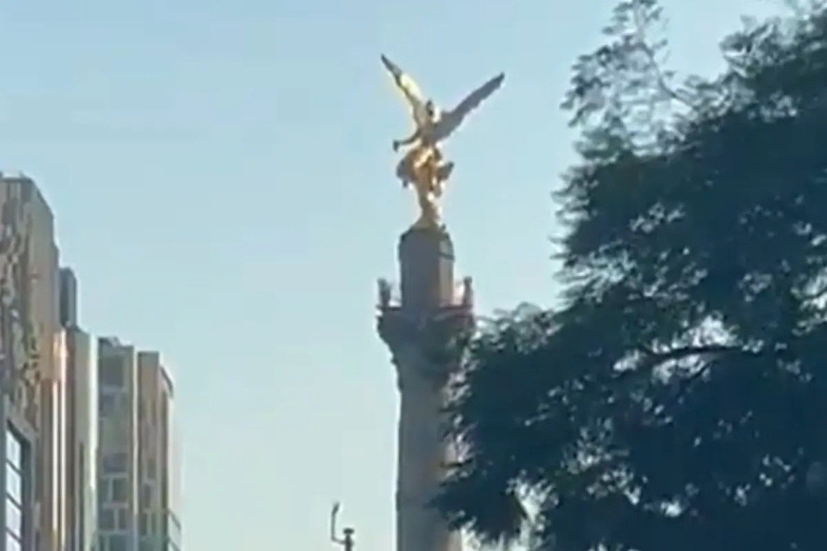  Escalofriante: así se movió el Ángel de la Independencia durante el sismo que sacudió la CDMX 
