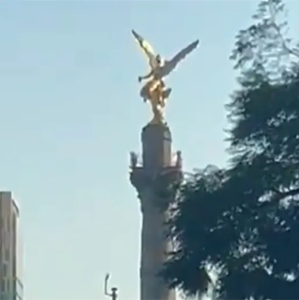 Escalofriante: as&iacute; se movi&oacute; el &Aacute;ngel de la Independencia durante el sismo que sacudi&oacute; la CDMX