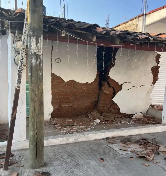 Daños y afectaciones a las casa del municipio de San Marcos, Guerrero. Especial
