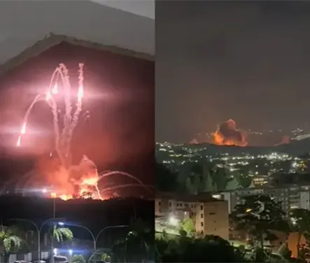 Impactantes videos muestran explosiones en Venezuela tras presuntos ataques de EE.UU.
