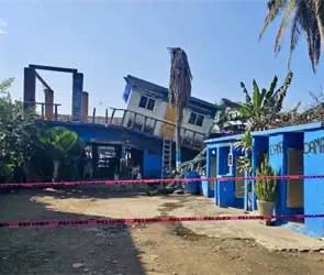Do&ntilde;a Goya lo perdi&oacute; todo: un sismo de 6.5 destruy&oacute; su restaurante en Barra Vieja, Acapulco