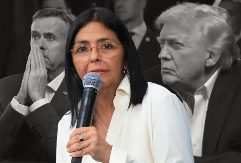 Trump presiona a Delcy Rodr&iacute;guez y condiciona a Venezuela