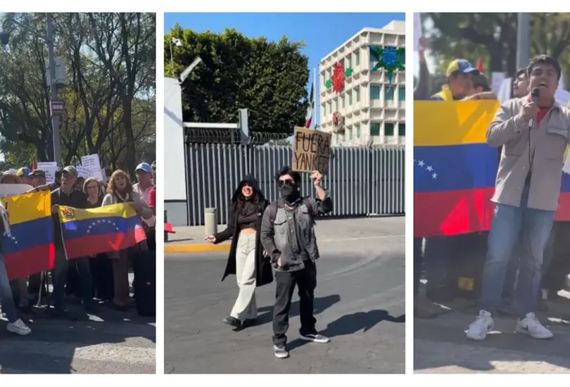 Detenci&oacute;n de Maduro confronta a mexicanos y venezolanos en CDMX