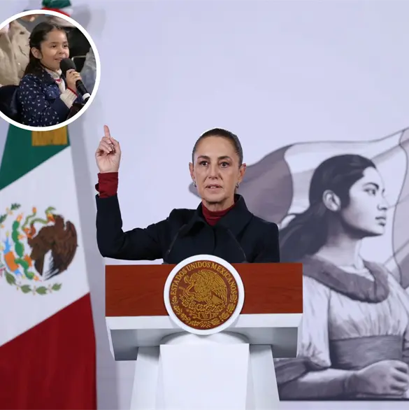 Ni&ntilde;a acude a la ma&ntilde;anera y cuestiona a Claudia Sheinbaum