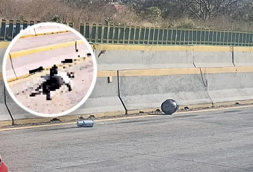 Mujer muere al caer de una motocicleta en la M&eacute;xico-Cuernavaca y su acompa&ntilde;ante abandona su cuerpo