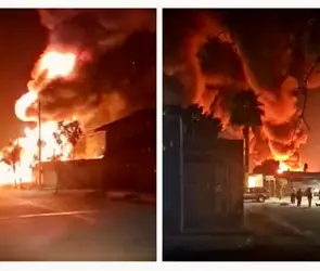 Impactantes im&aacute;genes: explota presunta toma clandestina de combustible en Villagr&aacute;n, Guanajuato