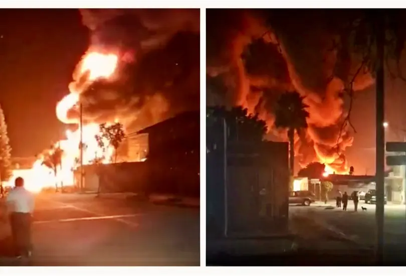 Impactantes im&aacute;genes: explota presunta toma clandestina de combustible en Villagr&aacute;n, Guanajuato