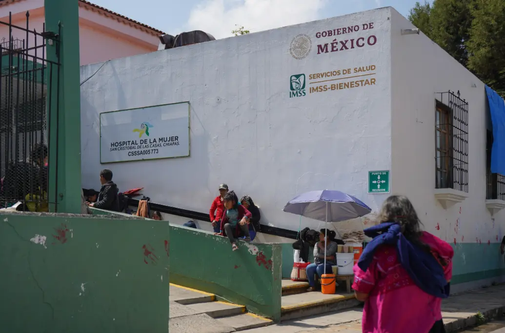 Deysi fue atendida en el Hospital de la Mujer, ubicado en San Cristóbal de Las Casas, Chiapas. tras dar a luz durante el fin de semana. X.