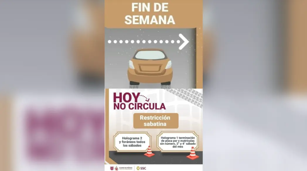 Qué autos no podrán circular este sábado 10 de enero. Especial