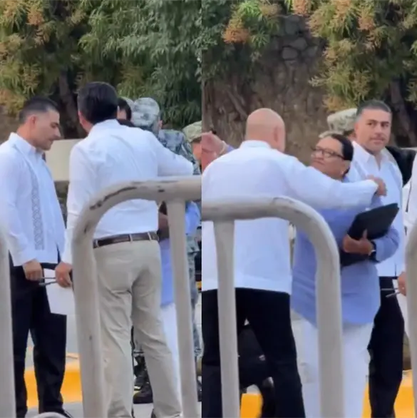 Captan desaire de Rosa Icela Rodríguez a García Harfuch en gira federal por Guerrero; así fue el incómodo momento Captan desaire de Rosa Icela Rodríguez a García Harfuch en gira federal por Guerrero; así fue el incómodo momento