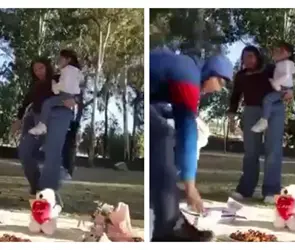 Asalto a plena luz del d&iacute;a en Los Fuertes queda grabado por familia | VIDEO