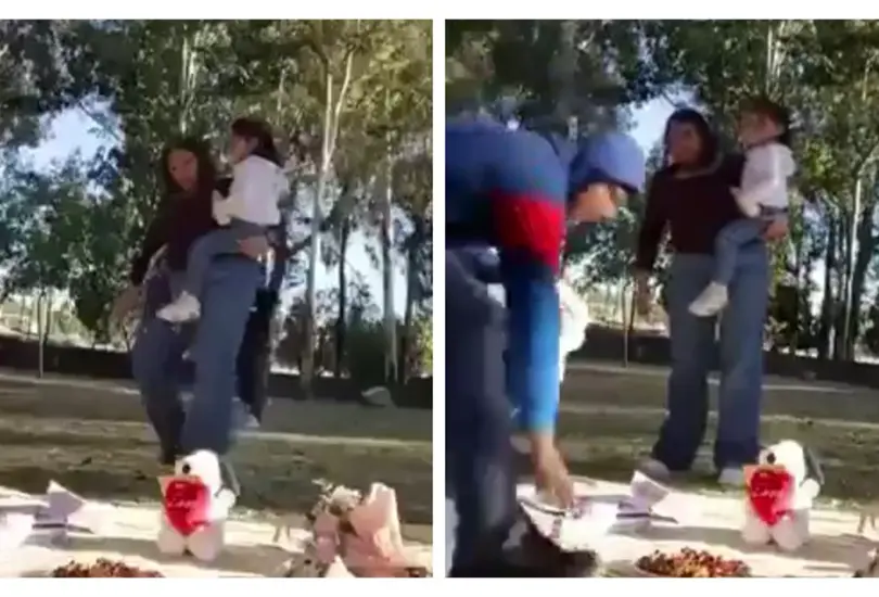 Asalto a plena luz del d&iacute;a en Los Fuertes queda grabado por familia | VIDEO