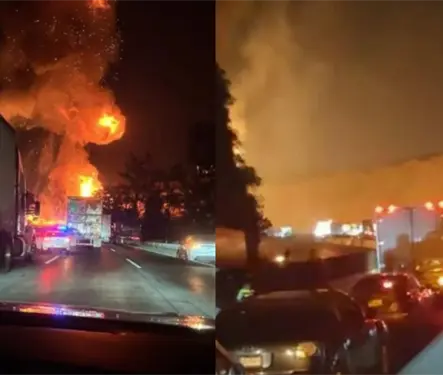 VIDEO: Impactante explosi&oacute;n de pipa de gas LP paraliza la M&eacute;xico-Quer&eacute;taro