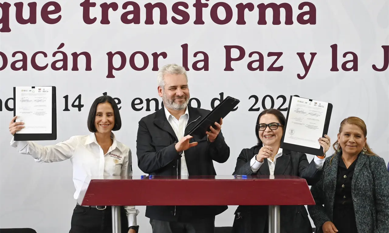  Michoacán alcanzará cobertura eléctrica total en julio de 2026 con apoyo de CFE y Gobierno federal 