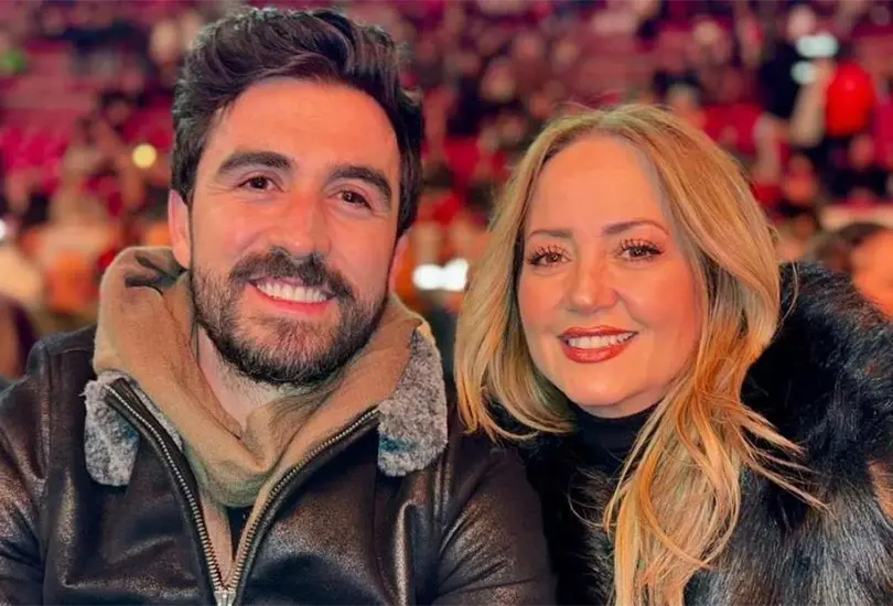 Andrea Legarreta y Luis Carlos Origel