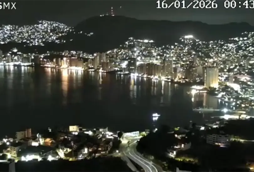 As&iacute; se capt&oacute; el inicio del sismo hoy en M&eacute;xico.