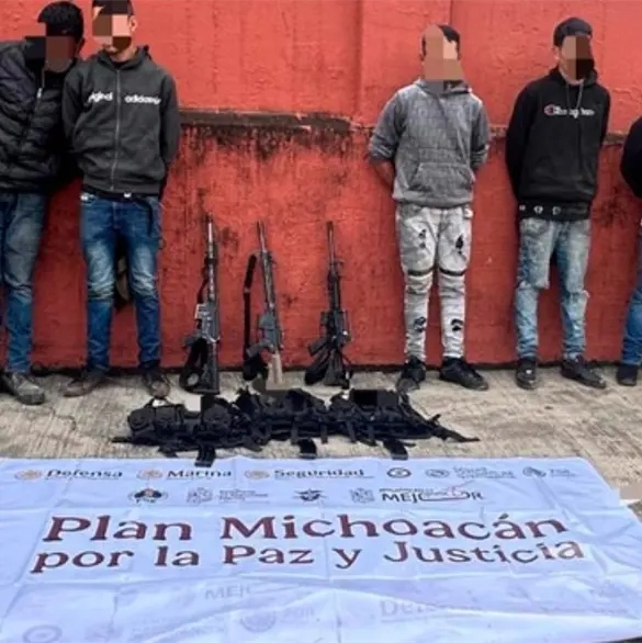 Detienen a seis presuntos miembros del CJNG en Michoac&aacute;n; uno es de origen venezolano