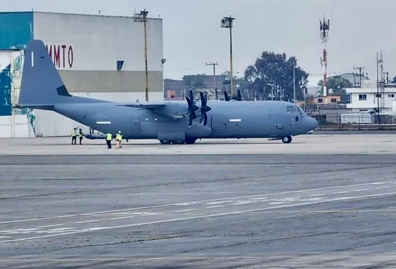 Avi&oacute;n militar de EU aterriza en Toluca: qu&eacute; se sabe del C-130J Super Hercules