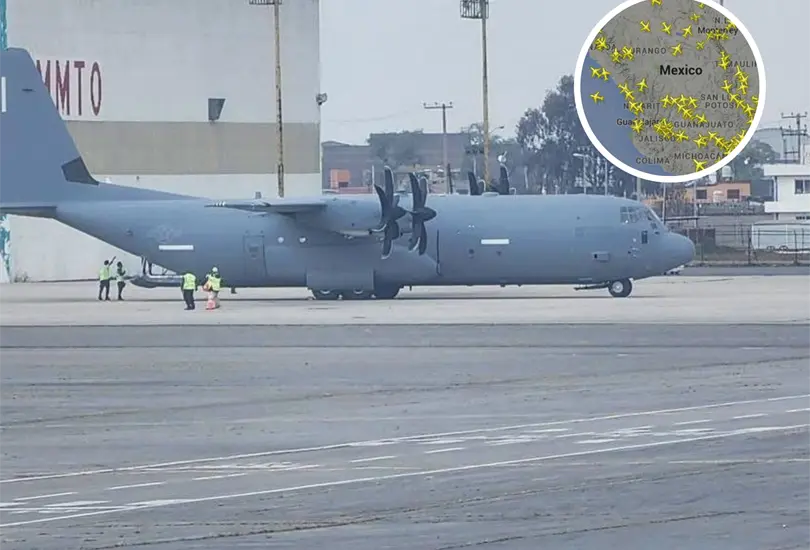 Un avi&oacute;n de la Fuerza A&eacute;rea de Estados Unidos estuvo en M&eacute;xico. Imagen ilustrativa.