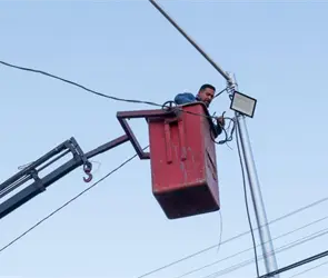 Modernizan alumbrado p&uacute;blico en colonia Villa Encantada en Puebla 