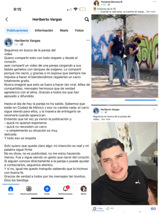 El ofrecimiento fue recibido con respaldo masivo en redes sociales, donde usuarios coincidieron en que un vehículo podría facilitar los traslados médicos de los bebés Facebook.