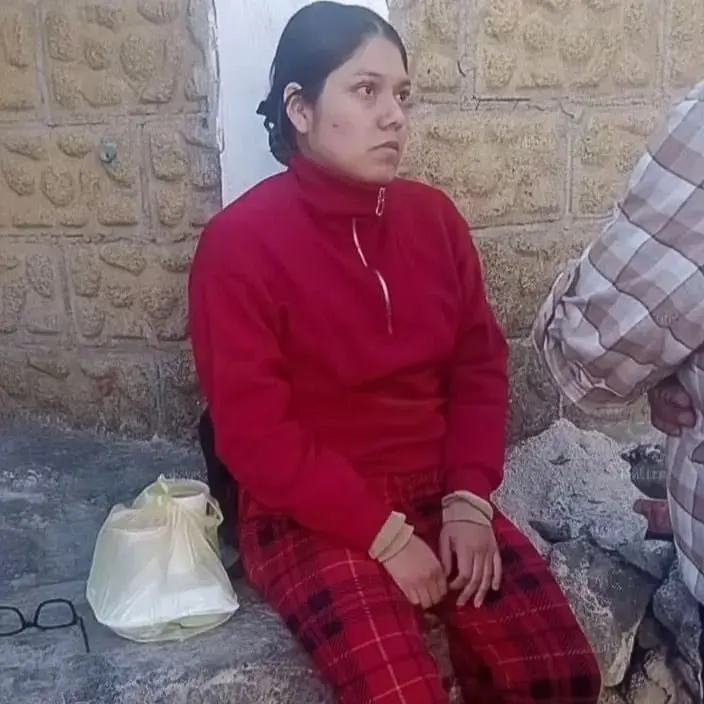 La foto del momento en que la encontraron. Especial.