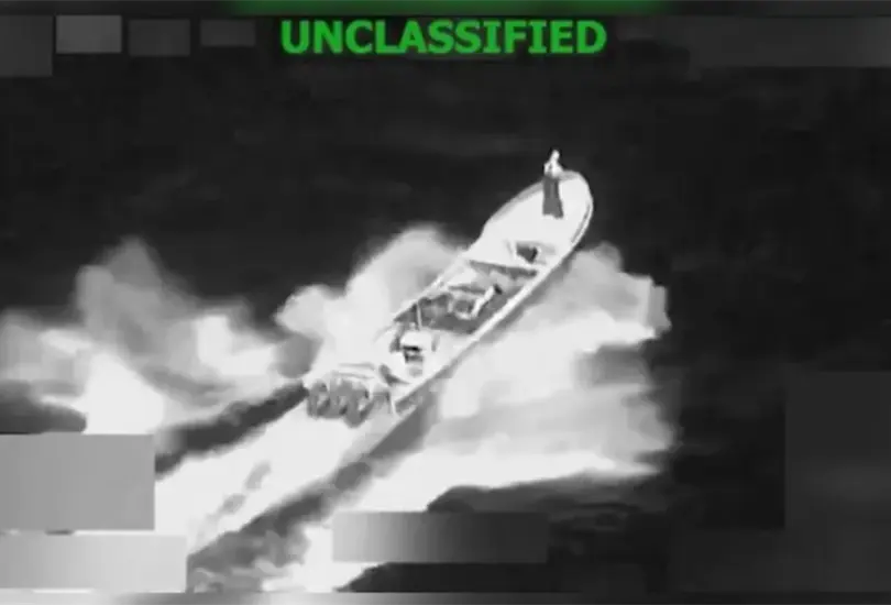 Un nuevo ataque contra una narcolancha en el Pacífico dejó dos muertos. Un nuevo ataque contra una narcolancha en el Pacífico dejó dos muertos.