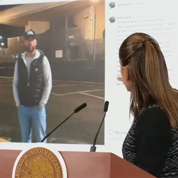 Sheinbaum presume foto de Ryan Wedding creada con IA Sheinbaum presume foto de Ryan Wedding creada con IA