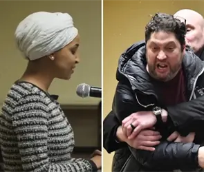 Minneapolis: As&iacute; lanzaron l&iacute;quido desconocido a congresista de EE.UU. en protesta en vivo contra el ICE