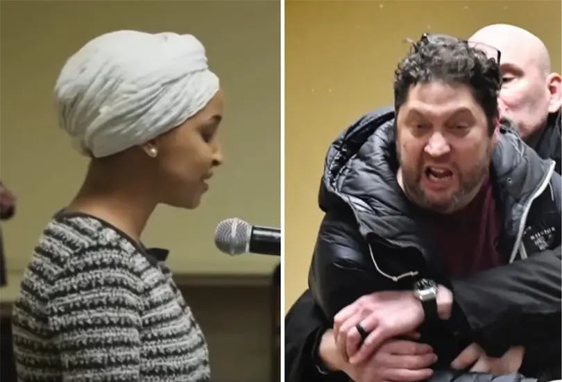 La Congresista dada un discurso en vivo cuando fue atacada.