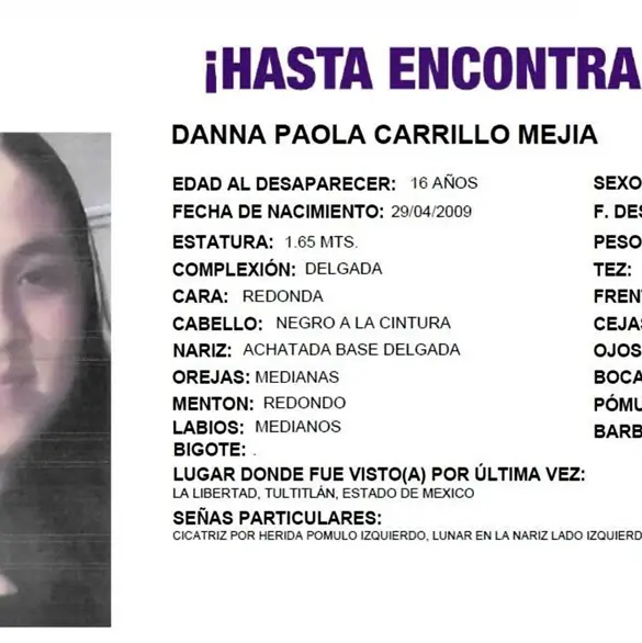 "Sali&oacute; a la iglesia y no volvi&oacute;": buscan a Danna Paola, adolescente desaparecida en Tultitl&aacute;n