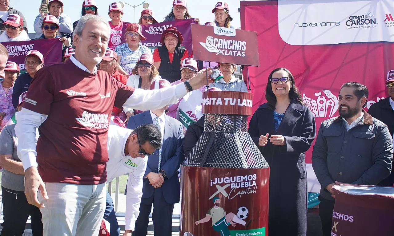  Puebla lanza “Canchas x Latas”: cómo participar y ayudar a rehabilitar canchas con reciclaje 