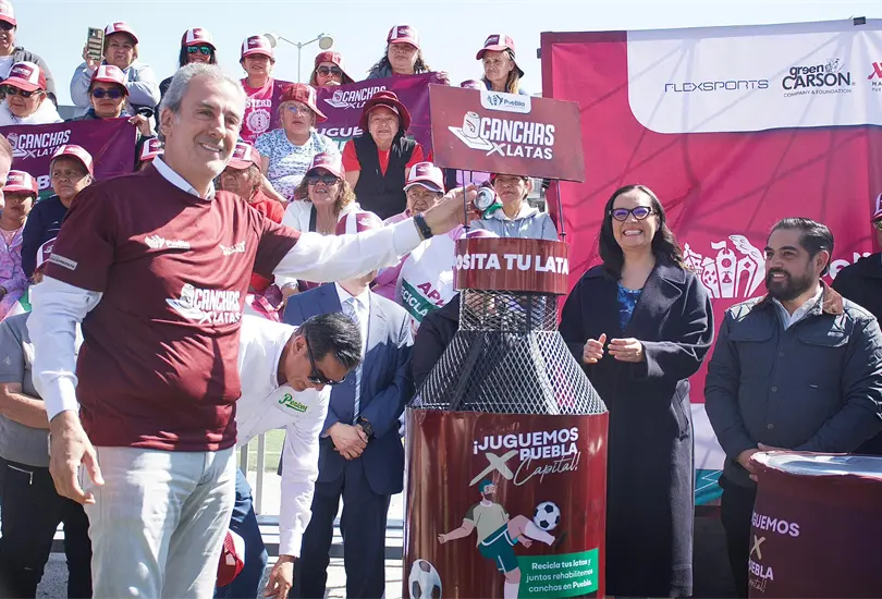 Puebla lanza "Canchas x Latas": cómo participar y ayudar a rehabilitar canchas con reciclaje Puebla lanza "Canchas x Latas": cómo participar y ayudar a rehabilitar canchas con reciclaje