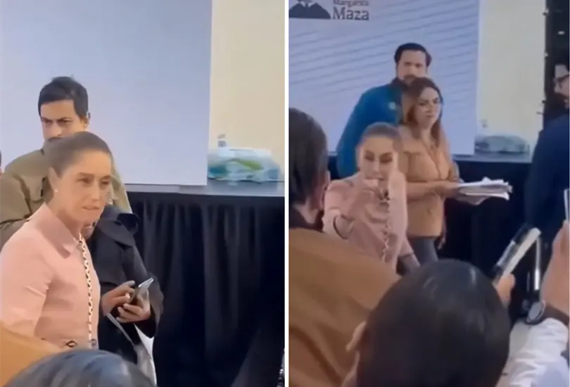 El regaño de Sheinbaum se hizo viral. El regaño de Sheinbaum se hizo viral.