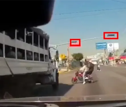 Cami&oacute;n de la Guardia Nacional se pasa el alto y mata a motociclista; as&iacute; fue el tr&aacute;gico momento