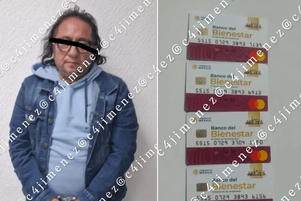  Detienen a hombre que robaba a abuelitos su tarjeta del Bienestar 