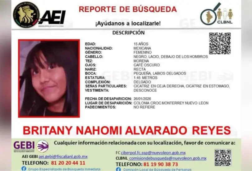 Familiares y amigos de Britany Nahomi bloquearon una vialidad para exigir avances en su b&uacute;squeda.