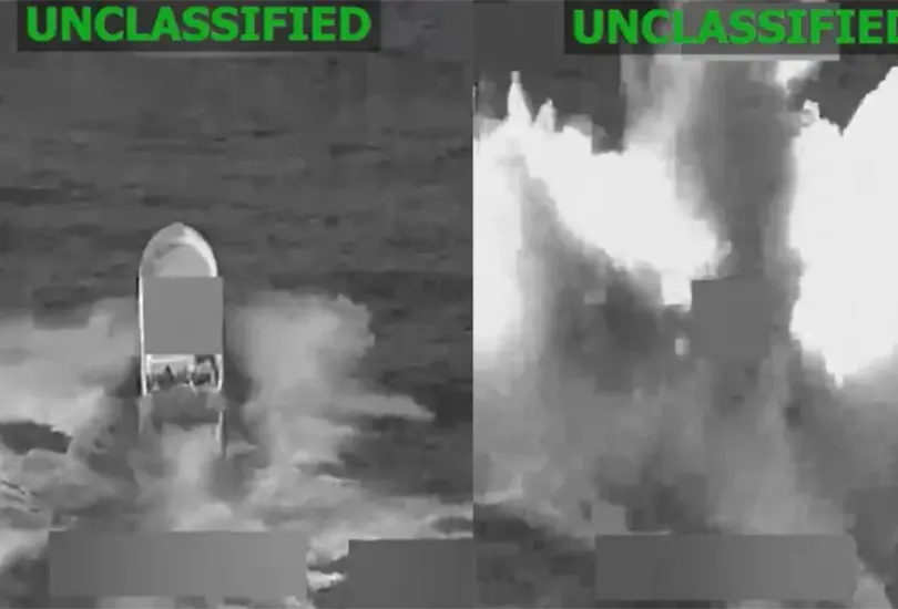 Un ataque del Ej&eacute;rcito de Estados Unidos contra una embarcaci&oacute;n en el Pac&iacute;fico dej&oacute; dos muertos.